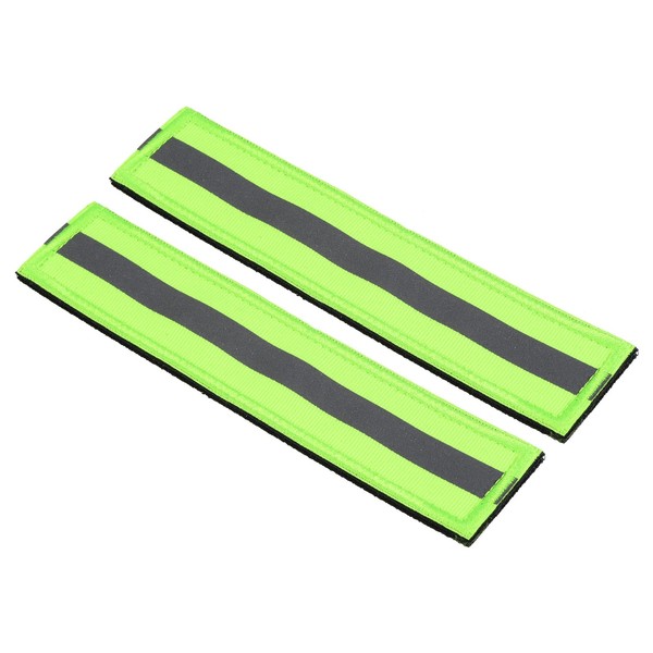 PATIKIL Reflective Patch 1x6", 2 Pcs Hook and Loop Fastener
