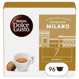 NESCAFÉ DOLCE GUSTO Espresso Milano Caffè, 6 Confezioni da 16 Capsule (96 Capsule Compatibili Nescafé Dolce Gusto)