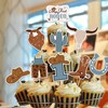 NANAGALI My First Rodeo Birthday Party Cupcake toppers - NO
