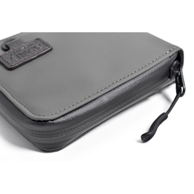 Prairie Active Outdoor Zipper Waterproof Bi-fold Wallet, gray