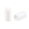 TA-VIGOR 100Pcs Rubber End Caps, 6mm ID Round Flexible Screw