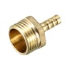 sourcing map Brass Wide Hose Connection 6 mm with Barb