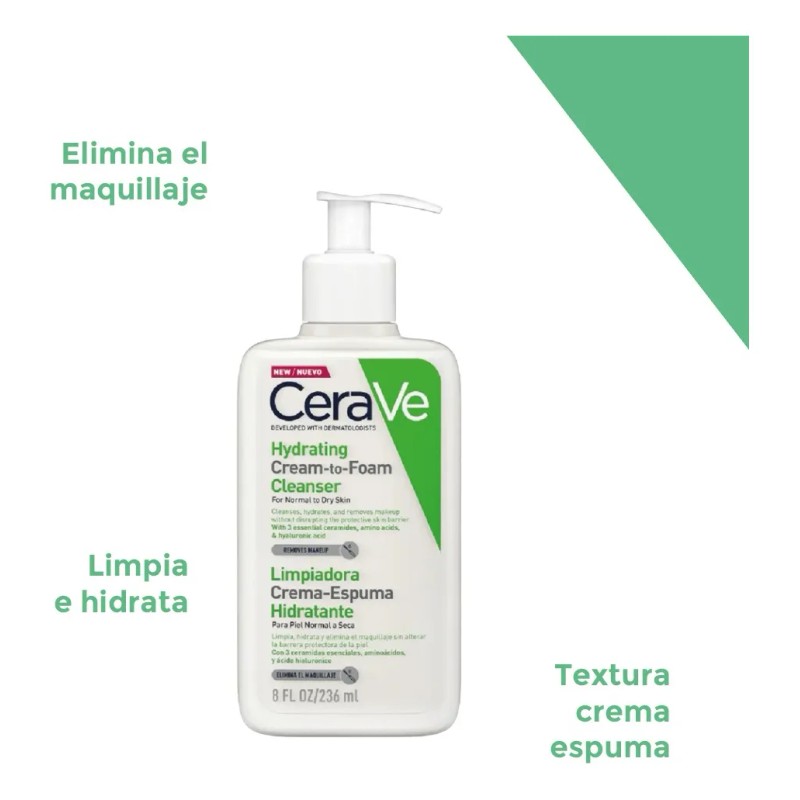 Skincare Cerave Limpiador Hidratante Ácido Hialurónico/ojos