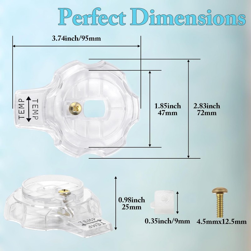 Shower Knob Replacement Compatible with Mixet MXT11 Tub Bathtub Acylic