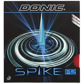 DONIC AL074 Table Tennis Spike P2 (Developed in collaboration with Masato Shiono) Grain Rubber Red OX