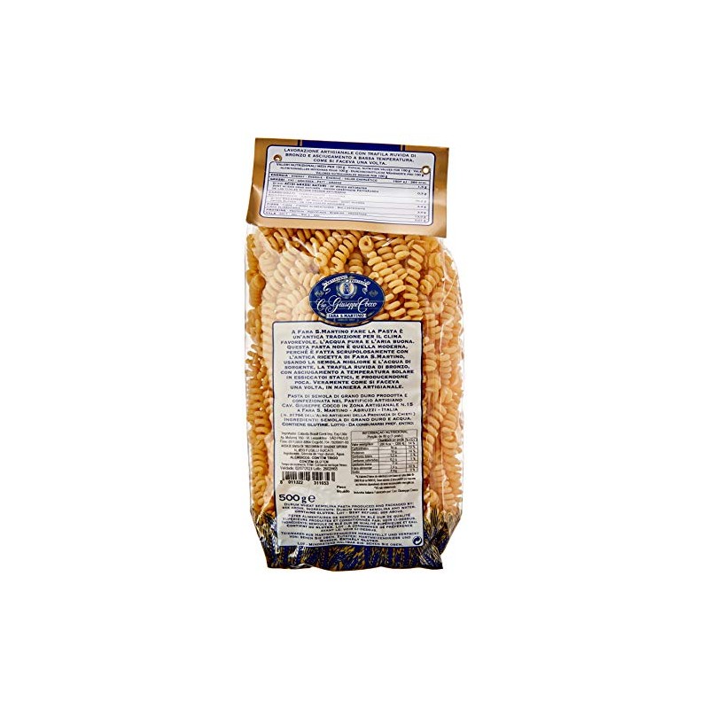 Cav. Giuseppe Cocco Fusilli Bucati – Pasta Artesanal Italiana de