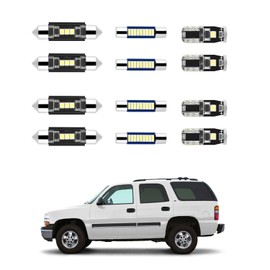 21Pcs Car Interior Lights: Super Bright Bulbs 6000K White LED for 2000 2001 2002 2003 2004 2005 2006 Chevy Tahoe/Suburban all models Lighting Package Kit Includes Light Accessories + Install Tool