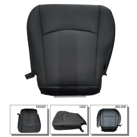 Prefer Warehouse Driver Bottom Leather Seat Cover Black Compatible with 2013 2014 2015 2016 2017 2018 Dodge Ram Laramie 1500 2500 3500 4500 5500