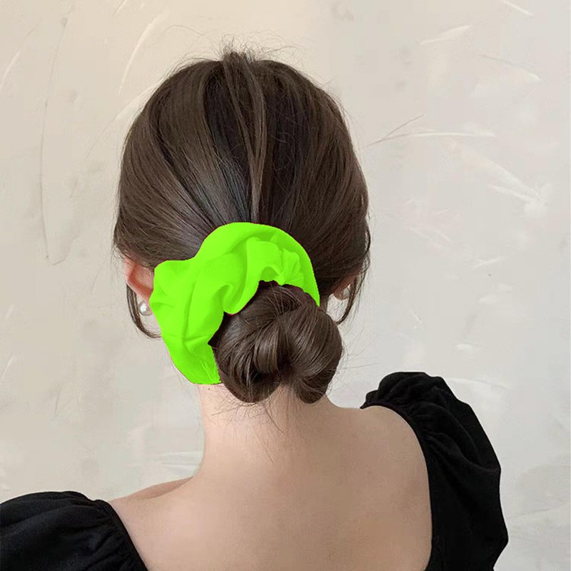 2 Pcs Neon Scrunchies, Neon Party Accessories Set - Hair