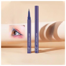 Zosyfex: Eyeliner is easy to draw, easy to draw, easy to blur, waterproof water for quick drying for beginners, easy to improve eye impression. 8 colors (Deep blue)