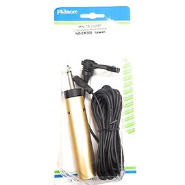 Philmore Condenser Microphone (Omni Directional) Mini TIE Clasp Type EM300 MINATURE Mike Built in AMP