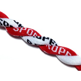 Sport Ropes Double Titanium Necklace (Red/White, 22")