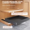 Seinloes 2Pack Expandable Pull Out Cabinet Organizer 21"Deep with Raising