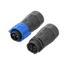 AOHUA K20 2-Pin Waterproof Connector (3-Pack) -IP67 Junction Box Quick