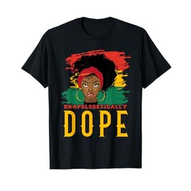 Black History African Juneteenth Afro Women Girls Design T-Shirt