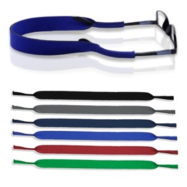 LUFFLOK Pack of 6 Universal Glasses Strap, Elastic and Soft Glasses Chain, Sports Glasses Strap for Men and Women, Non-Slip Sunglasses Strap for Men, Women and Children, Pack of 6