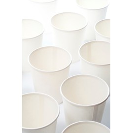 Paper Cups, 9 oz (Plain White, 275cc), Pack of 50