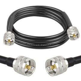 XRDS -RF RG58 Coax CB Cable 6FT, 50 Ohm with PL-259 UHF Male Connectors – Flexible & Durable Coaxial Cable for CB Radio, Ham Radio, Antenna, SWR Meter, SDR