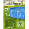 MONMEE 5 Pack Solar Pool Cover Holder, Adjustable Solar Cover
