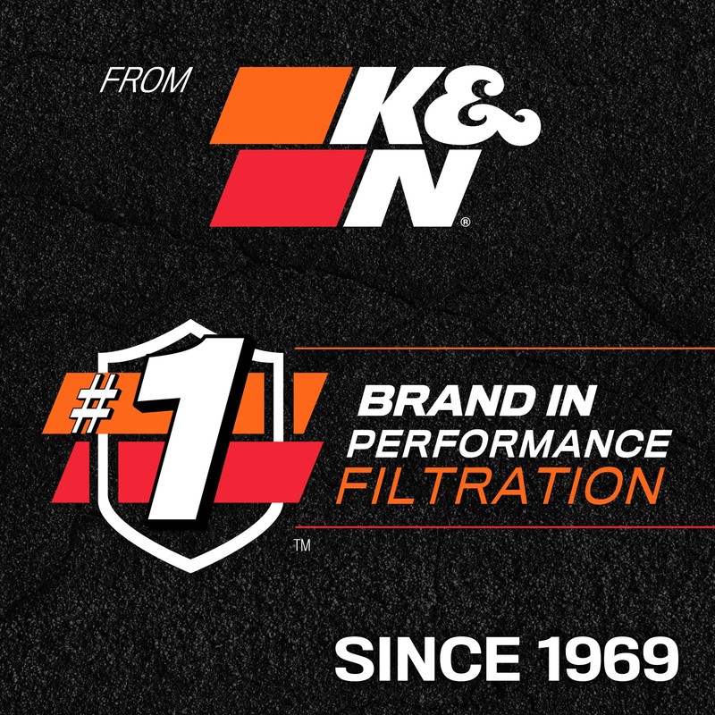 K&N Engine Air Filter: Long Life 18,000 Mile Replacement Air