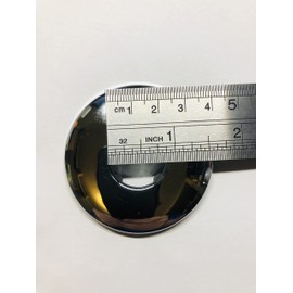 YUZP [10-Pack] Chrome shower flange, 1/2-Inch pipe escutcheon, Flange Plate Pipe wall Cover for 1/2" Pipe and 1-1/2"OD Round Post