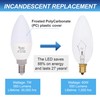 Simba Lighting LED Candelabra Light Bulbs B11 (C37) Candle Shape