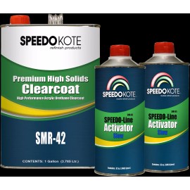 Speedokote Premium High Solids Clear Coat, Clearcoat 6 Qt. Slow (Warm Temp.) Kit, SMR-42/85