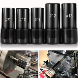 71670 Large Tap Socket Set, 5 PC. Tap Socket Adapter Compatible with M.C.T.I. Standard Taps 5/8", 11/16", 3/4", 7/8" and 1" (Number and Fractional)