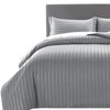 MOONLIGHT20015 Single Duvet Cover Set Reversible Stripes Satin Bedding Set