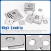 Glarks 100pcs M3 M4 M5 M6 M8 M10 M14 Square