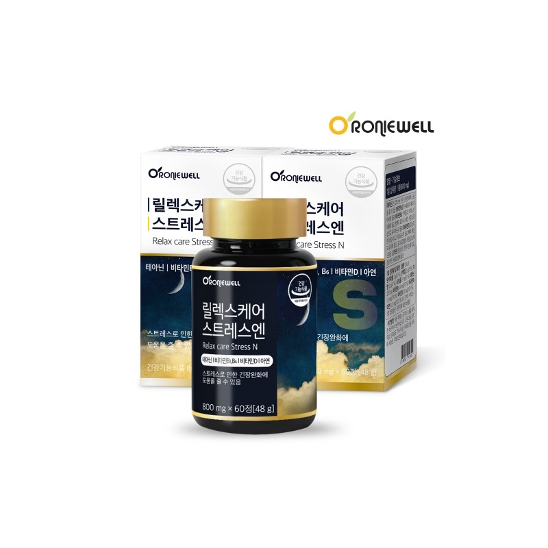 Ronywell Relax Care For Stress 800mg 60 Tablets / 로니웰