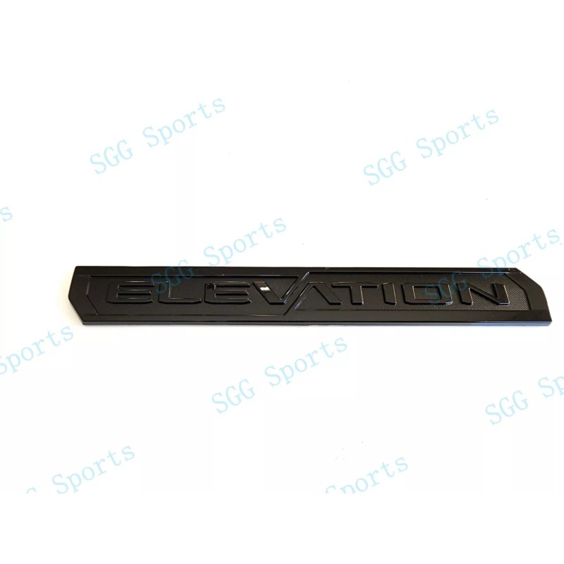 GMC 3PCS Gloss Black Door Rear Elevation Emblem Badges Fit