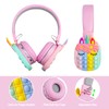 WESADN Bluetooth Headphones Wireless for Girls Women Men Fidget Bubbles