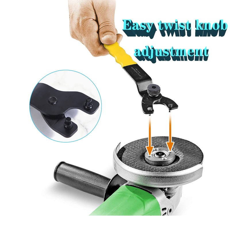Yuentoen Grinder Wrench - Universal Adjustable Lock-Nut Pin Spanner,Angle Grinder