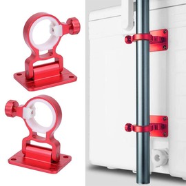 2Pcs Aluminum Magnesium Alloy Fishing Box Umbrella Stand Holder Fishing Box Umbrella Holder Base Bracket Accessories