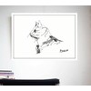 Picasso Cat Drawing Framed Poster aoipro (White Frame)
