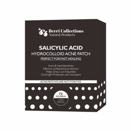 Acne Pimple Patches Hydrocolloid Salicylic Acid for Inflamed Spot Acne Treatment & Say Goodbye to your Micro Blemishes, Anti-Bacterial – Two Sizes Invisible Facial Stickers - All Skin Types - 72 patches