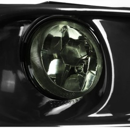 DNA MOTORING FL-HC99-SM Front Bumper Fog Light Driver & Passenger Side Enhance visibility [Compatible with 99-00 Honda Civic]