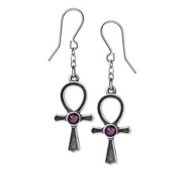 Alchemy Gothic Ankh Of Osiris Pair of Earrings
