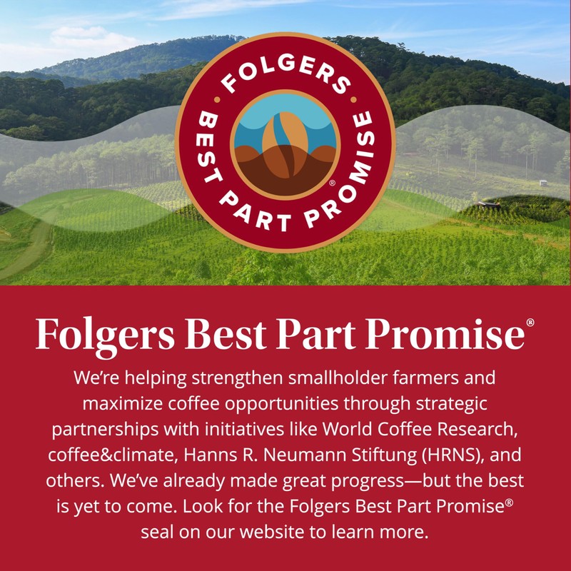 Folgers Half-Caff Medium Roast Coffee, 72 Keurig K-Cup Pods