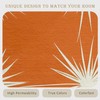 Orange Atomic Throw Rugs for Entryway 2x3