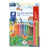 STAEDTLER Noris Super Jumbo 129 NC12P1ST Coloured Pencils (Increased Break-Resistance,