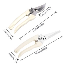 2PC Stainless Steel Pruning and Cutting Multifunctional Horticultural Scissors Orchard Flower Branch Picking Tree Pruning and Garden Branch Cutting Tool