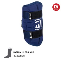 G-Form Elite Speed Baseball Leg Guard - Batter's Leg Guard with Adjustable Straps - White, Adult (One Size Fits All)