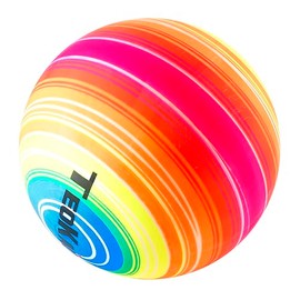 CUCUBA Ball Multicoloured Rainbow Rubber Water Volley Handball Water Ball Diameter 22 cm