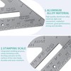 Square Protractor Miter Aluminum Alloy Triangle Metric Imperial Square Measurement