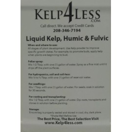 KELP4LESS Organic Gallon Kelp Seaweed Humic Fulvic all in 1 Liquid Ferilizer Concentrate