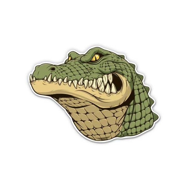 Green Alligator Gator - 5" Vinyl Sticker - for Car