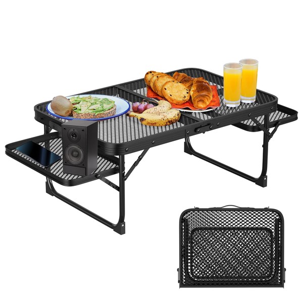 Zorpupoa Folding Camping Table, Outdoor Compact Portable Camp Table Aluminum