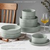 Onader Stoneware Dinnerware Sets, 8 Piece Plates and Bowls Dishes